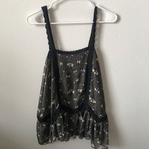 Free People flowy tank (Navy)